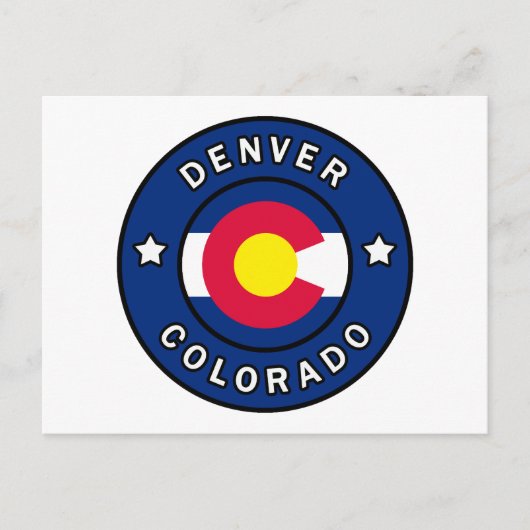 Denver Colorado Briefkaart (Voorkant)