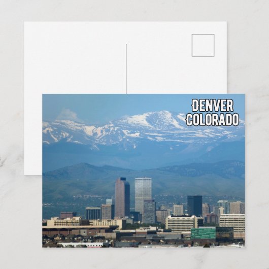 Denver Colorado Briefkaart (Voorkant / Achterkant)