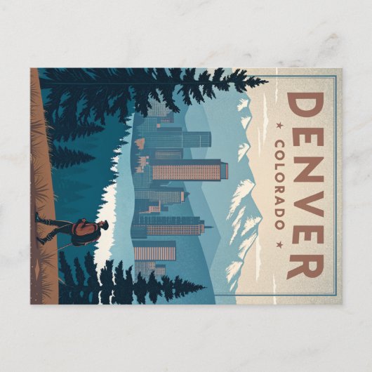 Denver, Colorado Briefkaart (Voorkant)