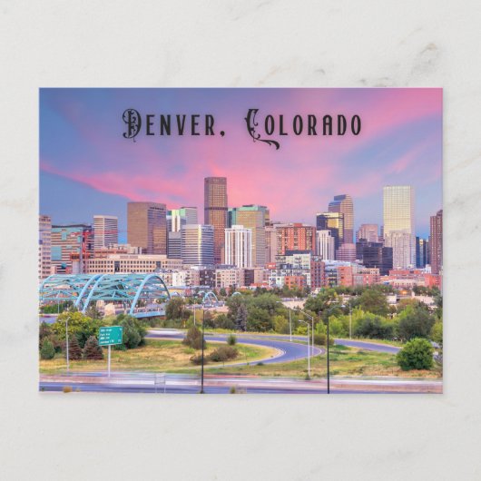 Denver Colorado Briefkaart Travel (Voorkant)