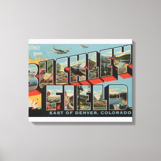 Denver, Colorado - Buckley Field Canvas Afdruk (Voorkant)