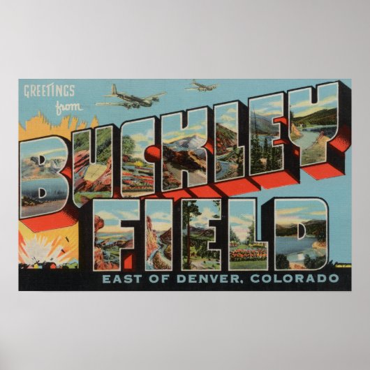 Denver, Colorado - Buckley Field Poster (Voorkant)
