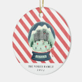 Denver Colorado Christmas Snow wereldbol Ornament (Links)