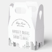 Denver, Colorado | City Skyline Wedding Favor Box Bedankdoosjes (Geopend)