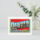 Denver Colorado CO Briefkaart met grote letters (Staand voorkant)