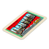 Denver Colorado CO  Briefkaart met grote letters Magneet (Linkerzijde)