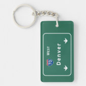 Denver Colorado co Interstate Highway Freeway : Sleutelhanger (Voorkant)
