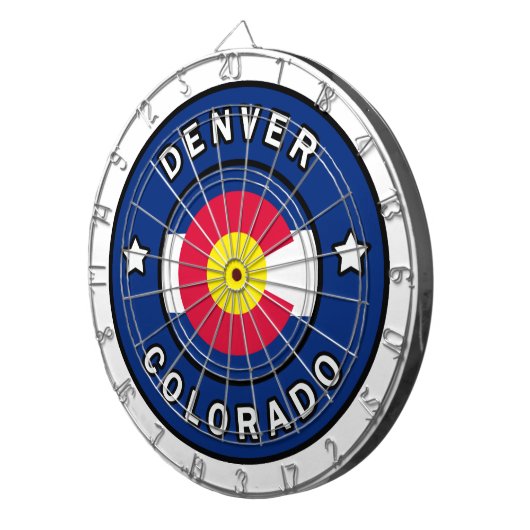 Denver Colorado Dartbord (Voorkant Rechts)