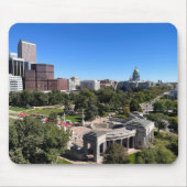 Denver Colorado Downtown Landschapsfoto Muismat (Voorkant)