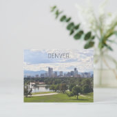Denver Colorado Downtown Skyline Foto Briefkaart (Staand voorkant)