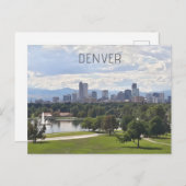 Denver Colorado Downtown Skyline Foto Briefkaart (Voorkant / Achterkant)