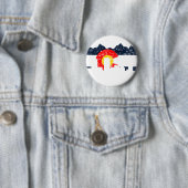 Denver Colorado Flag Ronde Button 5,7 Cm (In situ)