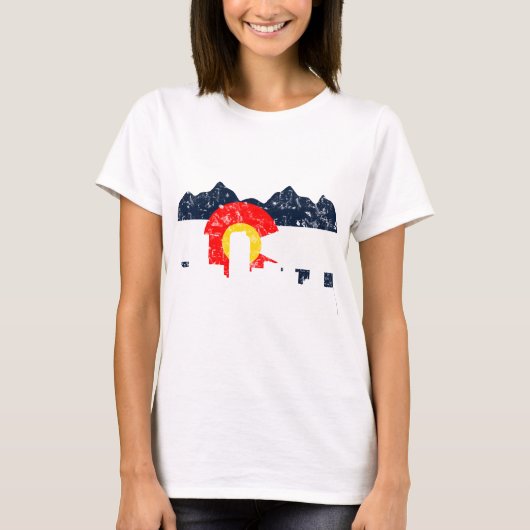 Denver Colorado Flag T-shirt (Voorkant)