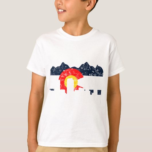 Denver Colorado Flag T-shirt (Voorkant)