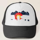 Denver Colorado Flag Trucker Pet (Voorkant)