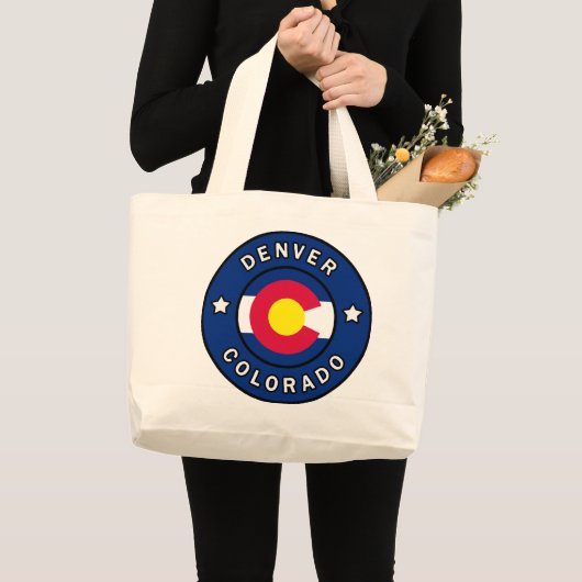 Denver Colorado Grote Tote Bag (Voorkant (product))