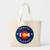 Denver Colorado Grote Tote Bag (Voorkant)