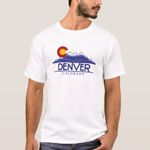Denver Colorado houten bergen shirt