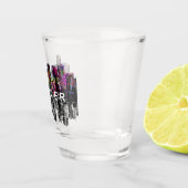 Denver, Colorado in graffiti Shot Glass Shot Glas (Rechts)