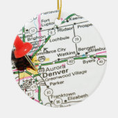 Denver, Colorado Keramisch Ornament (Voorkant)