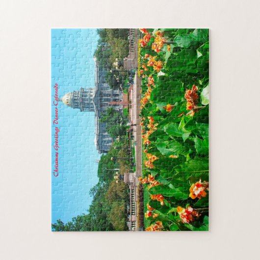 Denver Colorado.kerstcadeautjes Legpuzzel (Verticaal)