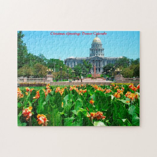 Denver Colorado.Kerstgroeten Legpuzzel (Horizontaal)