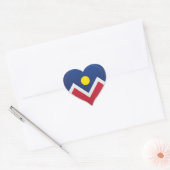 Denver Colorado liefde vlag trots Hart Sticker (Envelop)