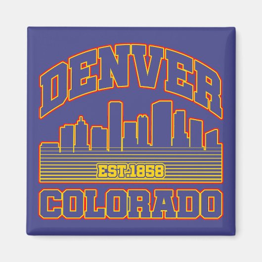 Denver, Colorado Magneet (Voorkant)