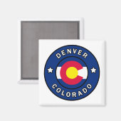 Denver Colorado Magneet (Voorkant / Achterkant)