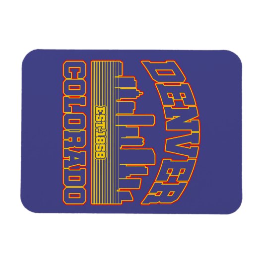 Denver, Colorado Magneet (Horizontaal)