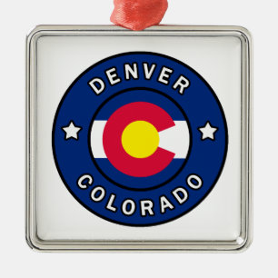 Denver Colorado Metalen Ornament