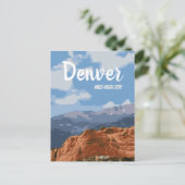 Denver Colorado Mile-High City Briefkaart (Staand voorkant)