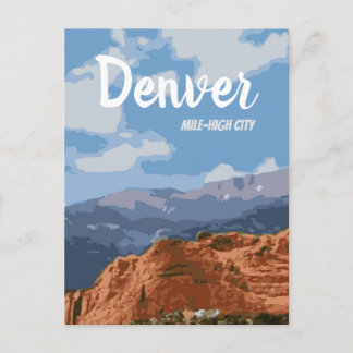 Denver Colorado Mile-High City Briefkaart