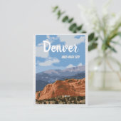 Denver Colorado Mile-High City Briefkaart (Staand voorkant)