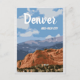Denver Colorado Mile-High City Briefkaart