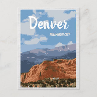 Denver Colorado Mile-High City Briefkaart