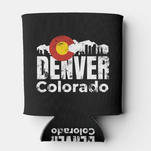 Denver Colorado Mountains Blikjeskoeler (Achterkant)