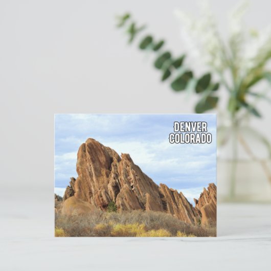 Denver Colorado Mountains Briefkaart (Staand voorkant)