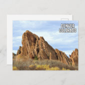Denver Colorado Mountains Briefkaart (Voorkant / Achterkant)