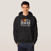 Denver Colorado Mountains Hoodie (Voorkant volledig)