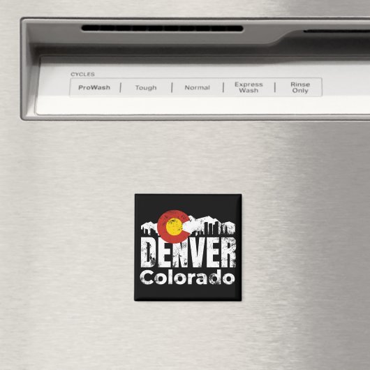 Denver Colorado Mountains Magneet (Insitu (Vaatwasser))