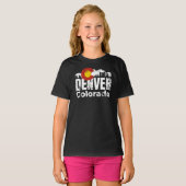 Denver Colorado Mountains T-Shirt (Voorkant volledig)