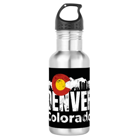 Denver Colorado Mountains Waterfles (Voorkant)