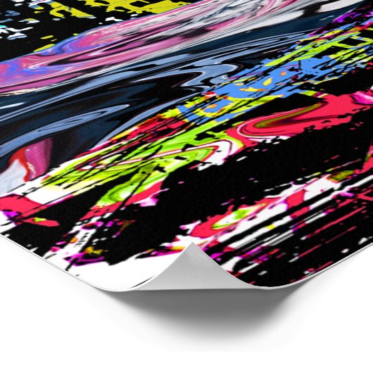 Denver, Colorado op graffiti Poster (Hoek)