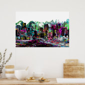 Denver, Colorado op graffiti Poster (Keuken)