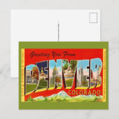 Denver Colorado Oude Ansichtkaart Briefkaart (Voorkant / Achterkant)