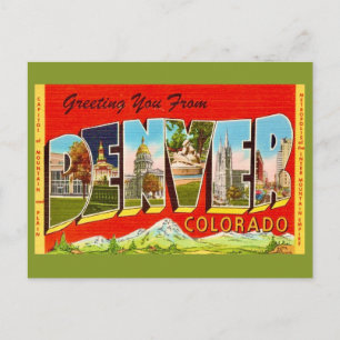 Denver Colorado Oude Ansichtkaart Briefkaart