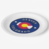 Denver Colorado Papieren Bordje (Gekanteld)