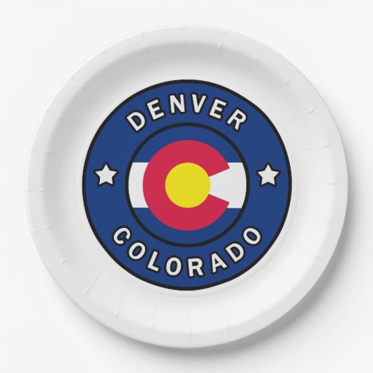Denver Colorado Papieren Bordje (Voorkant)