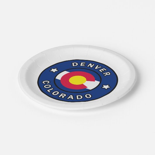 Denver Colorado Papieren Bordje (Gekanteld)